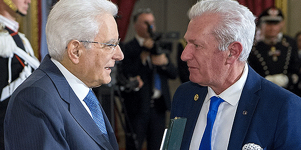 Il Presidente della Repubblica premia Giovanni Coletti